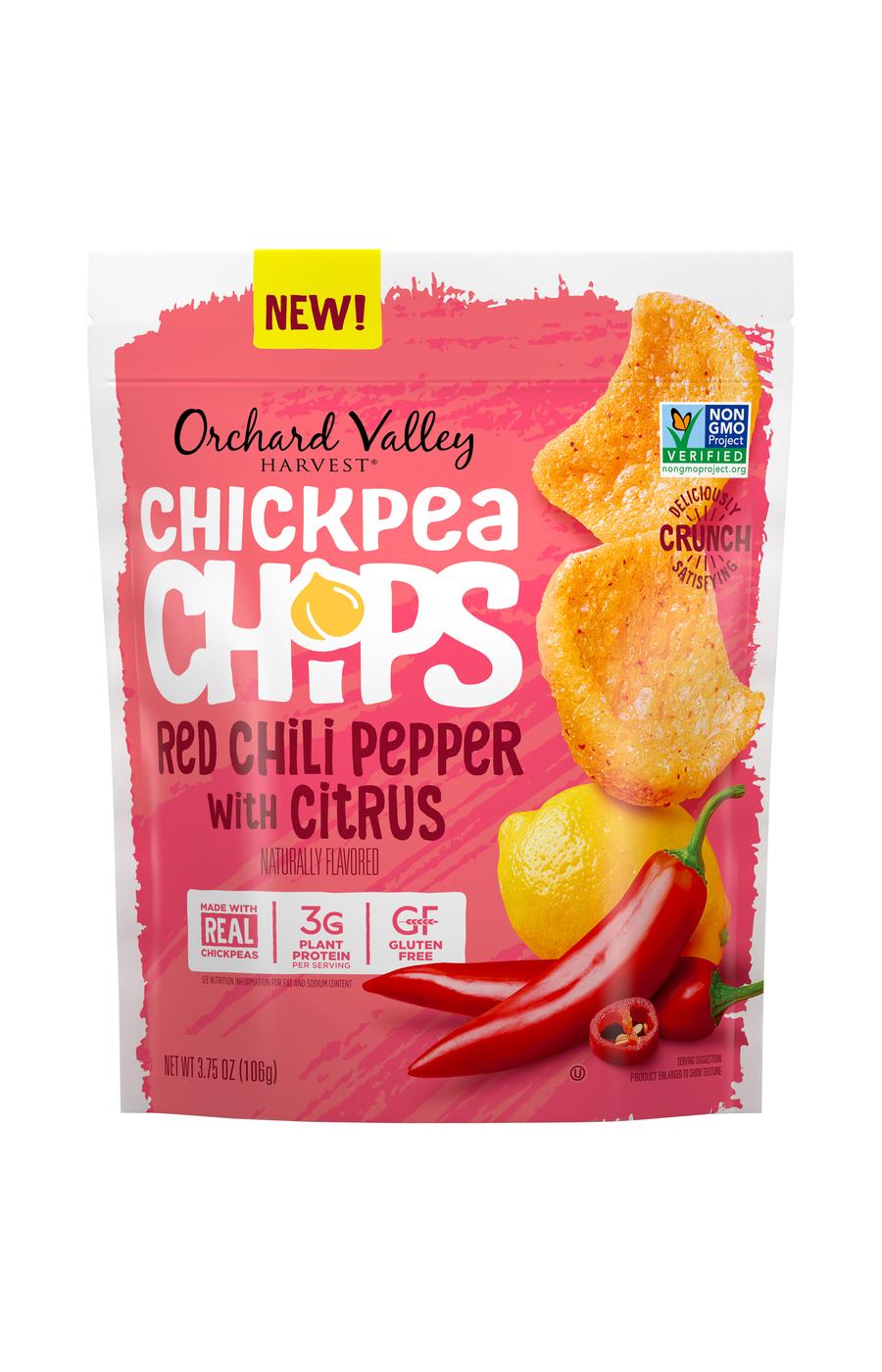 Orchard Valley Harvest Red Chili Pepper Chickpea Chips Shop Chips at HEB