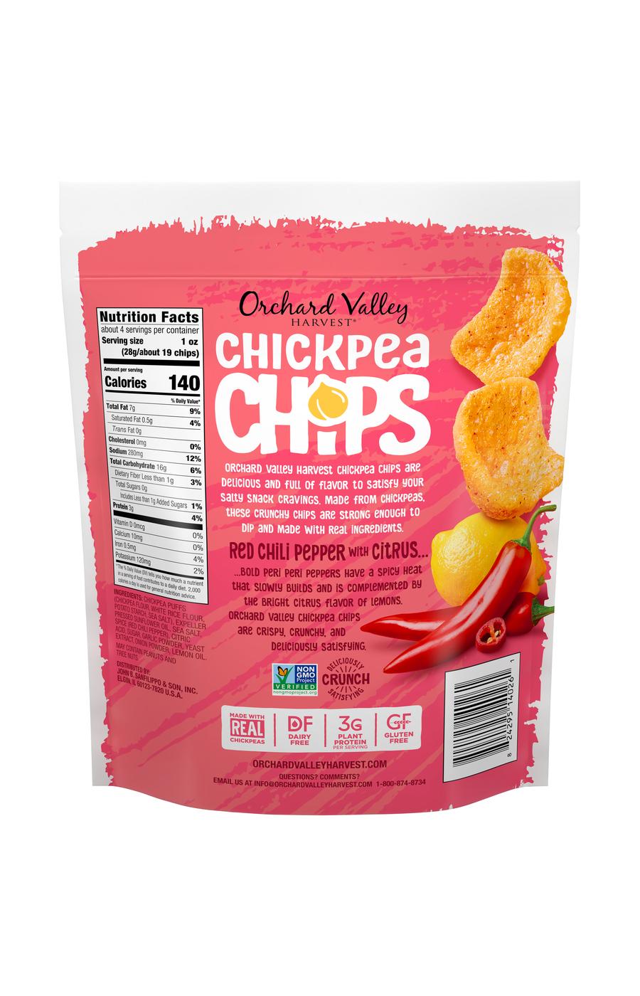 Orchard Valley Harvest Red Chili Pepper Chickpea Chips; image 2 of 2