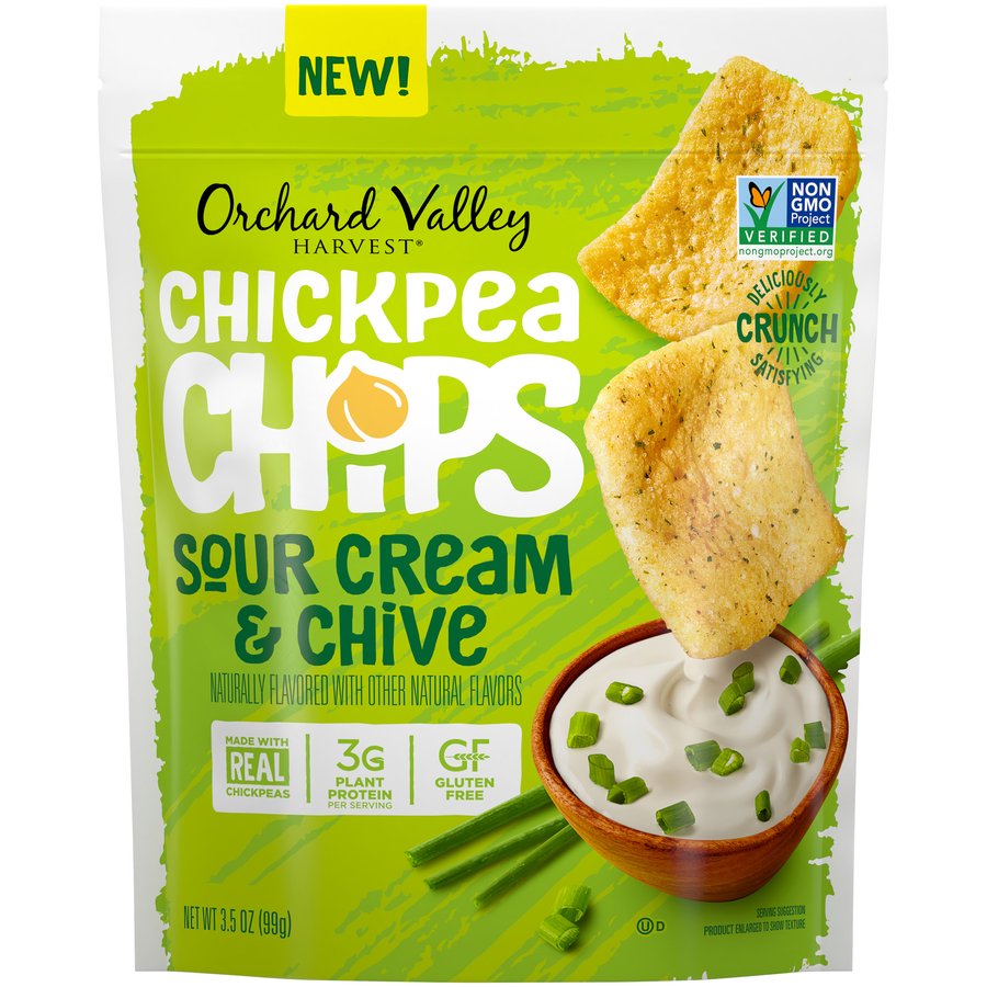 Orchard Valley Harvest Sour Cream & Chive Chickpea Chips Shop Chips