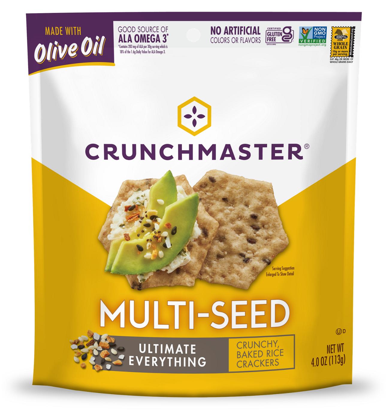 Crunchmaster Multi-Seed Ultimate Everything Baked Rice Crackers; image 1 of 2