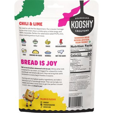 Kooshy Chili Lime Poco Picante Croutons, 5 oz
