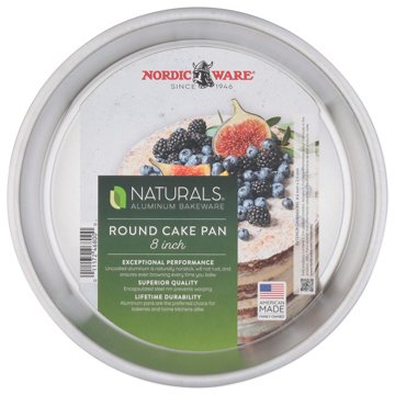 Nordic Ware Naturals Aluminum Round Layers Cake Pan, 8"