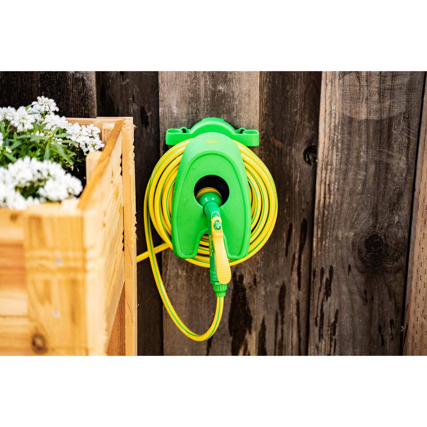 MiracleGro Aqua Tote Portable Hose Reel with Nozzle Shop Hoses