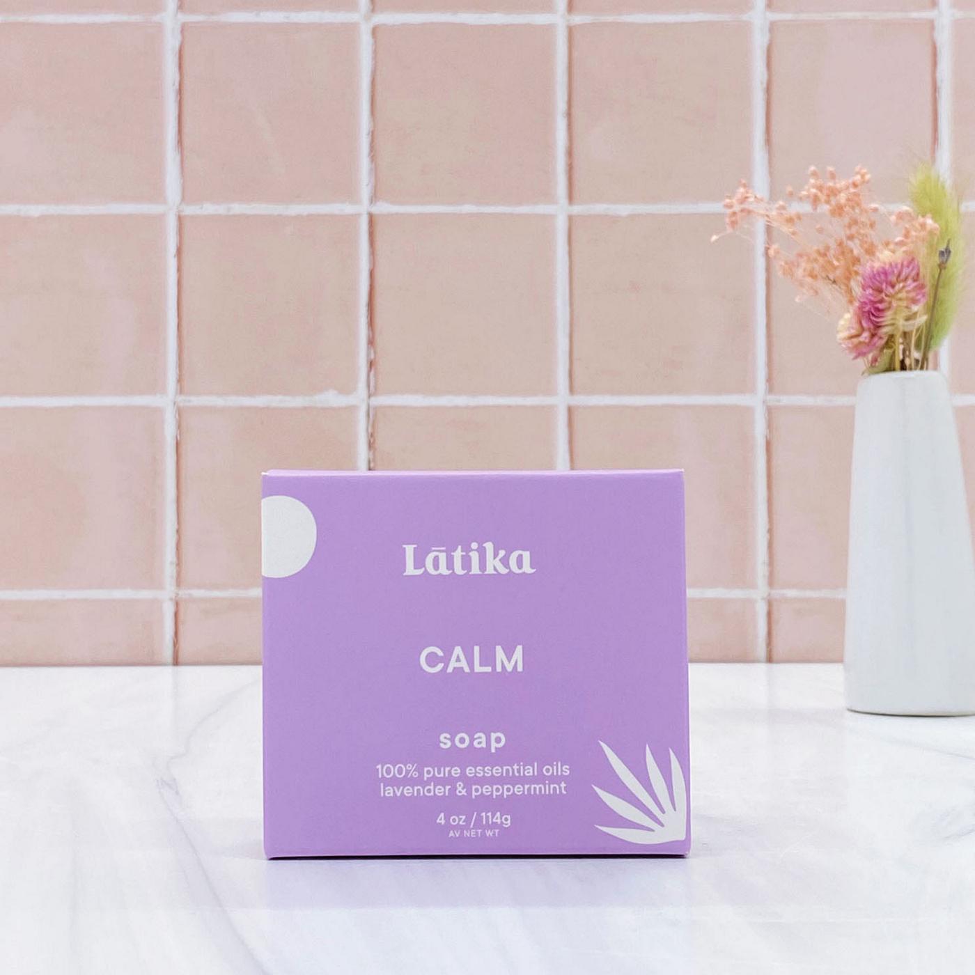 Latika Body Essentials Calm Bar Soap Lavender & Peppermint; image 3 of 3