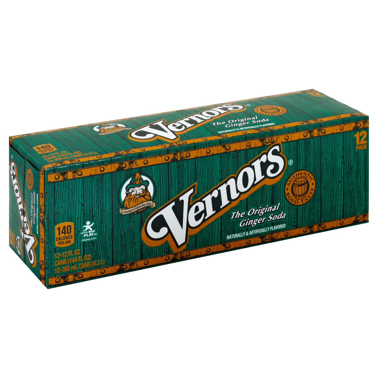 Vernors Ginger Ale Soda 12 oz Cans Shop Soda at HEB