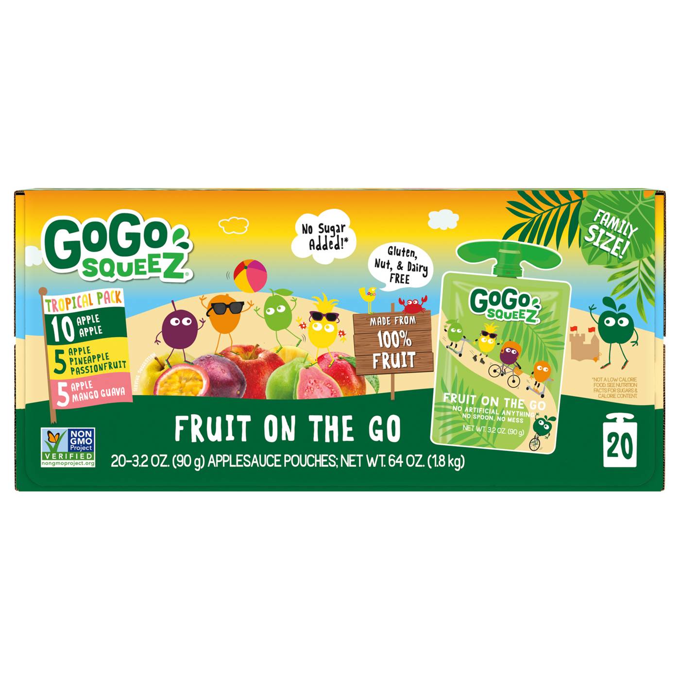 GoGo squeeZ Tropical Fruit on the Go Variety Pack; image 1 of 3