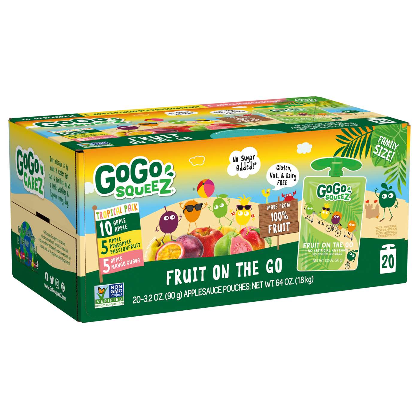 GoGo squeeZ Tropical Fruit on the Go Variety Pack; image 2 of 3