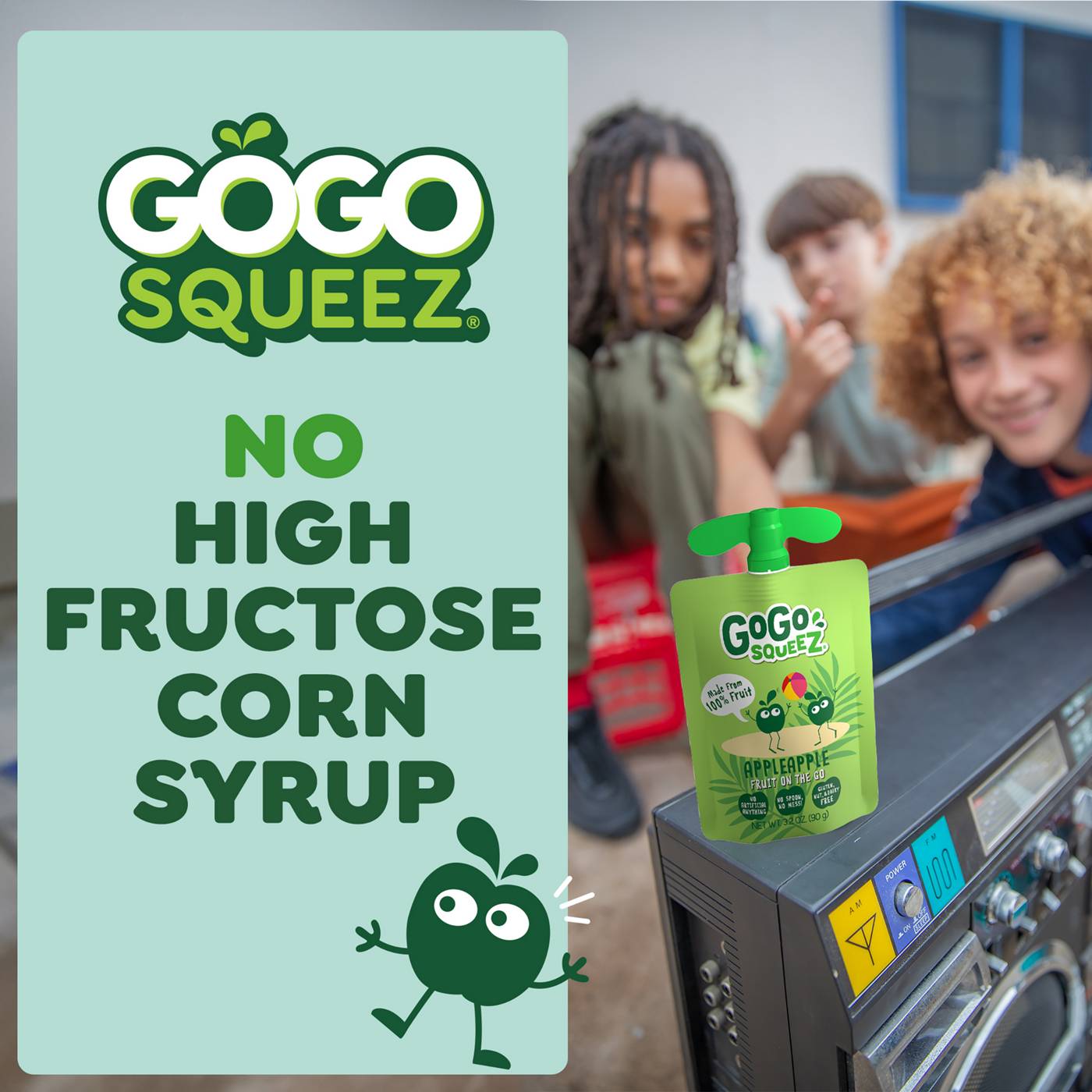 GoGo squeeZ No Sugar Added TropicalZ Apple Pineapple Guava Applesauce & Fruit Puree Variety Pouches; image 5 of 8