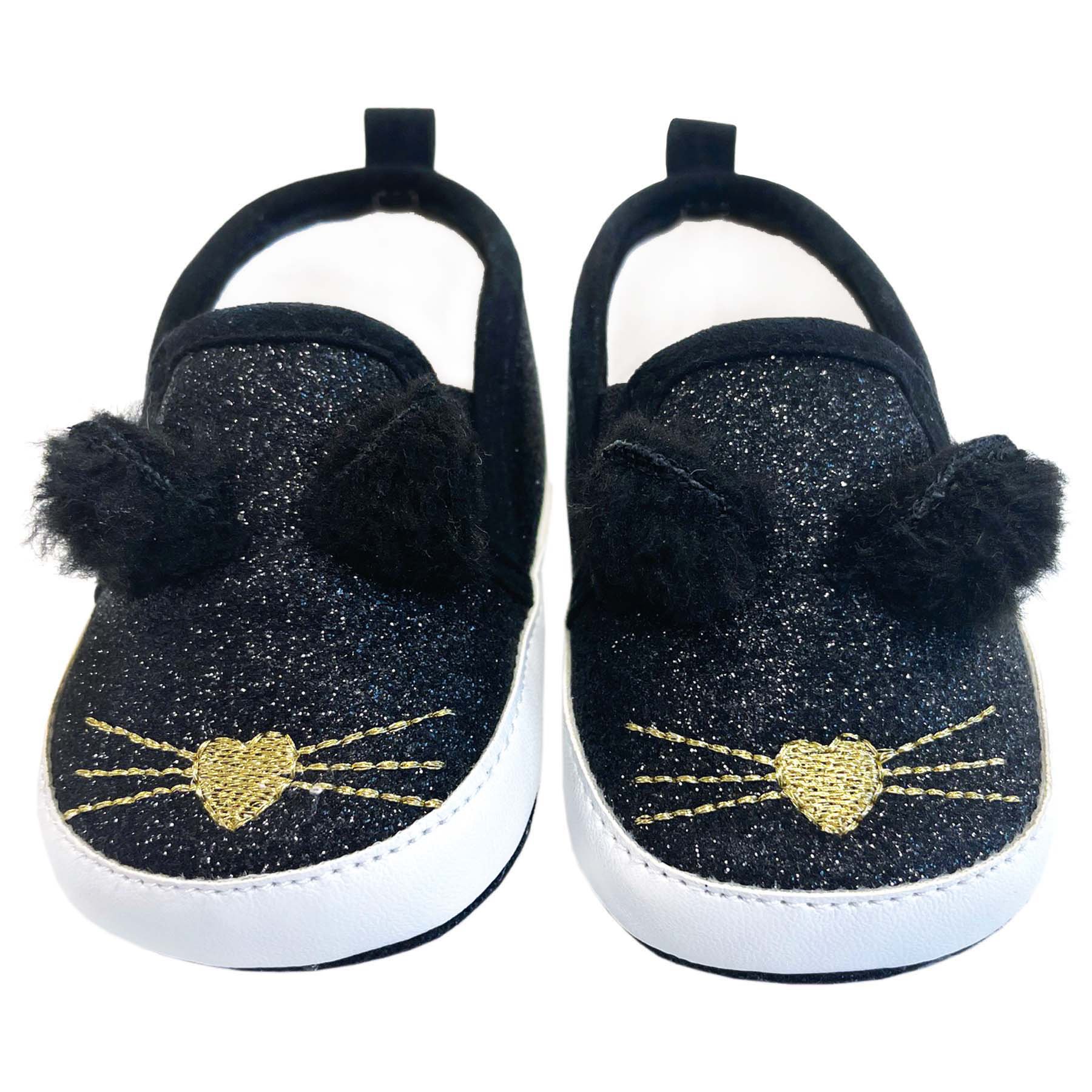 Girls black hot sale cat shoes