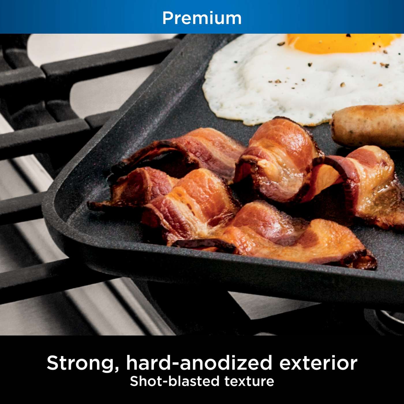 Ninja Foodi NeverStick Premium Hard-Anodized Square Griddle Pan; image 4 of 4