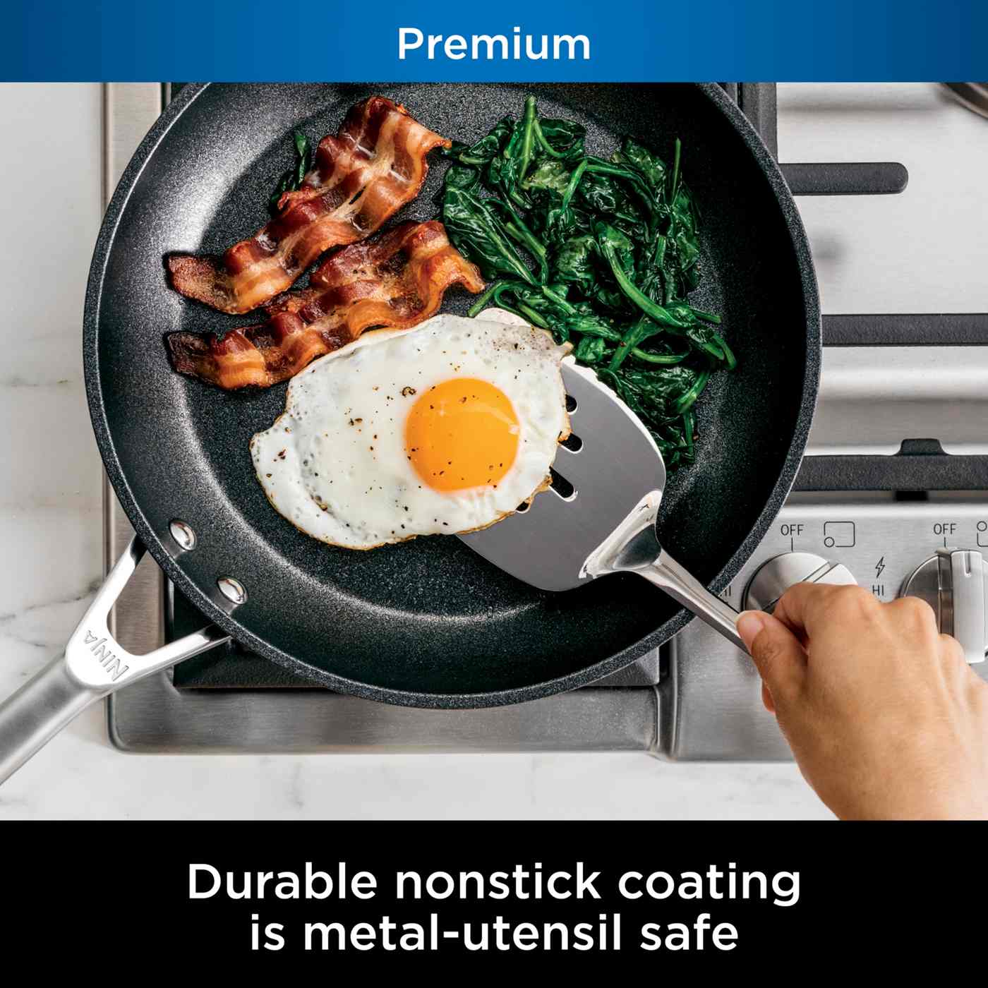 Ninja Foodi NeverStick Premium Hard-Anodized Fry Pan; image 7 of 11