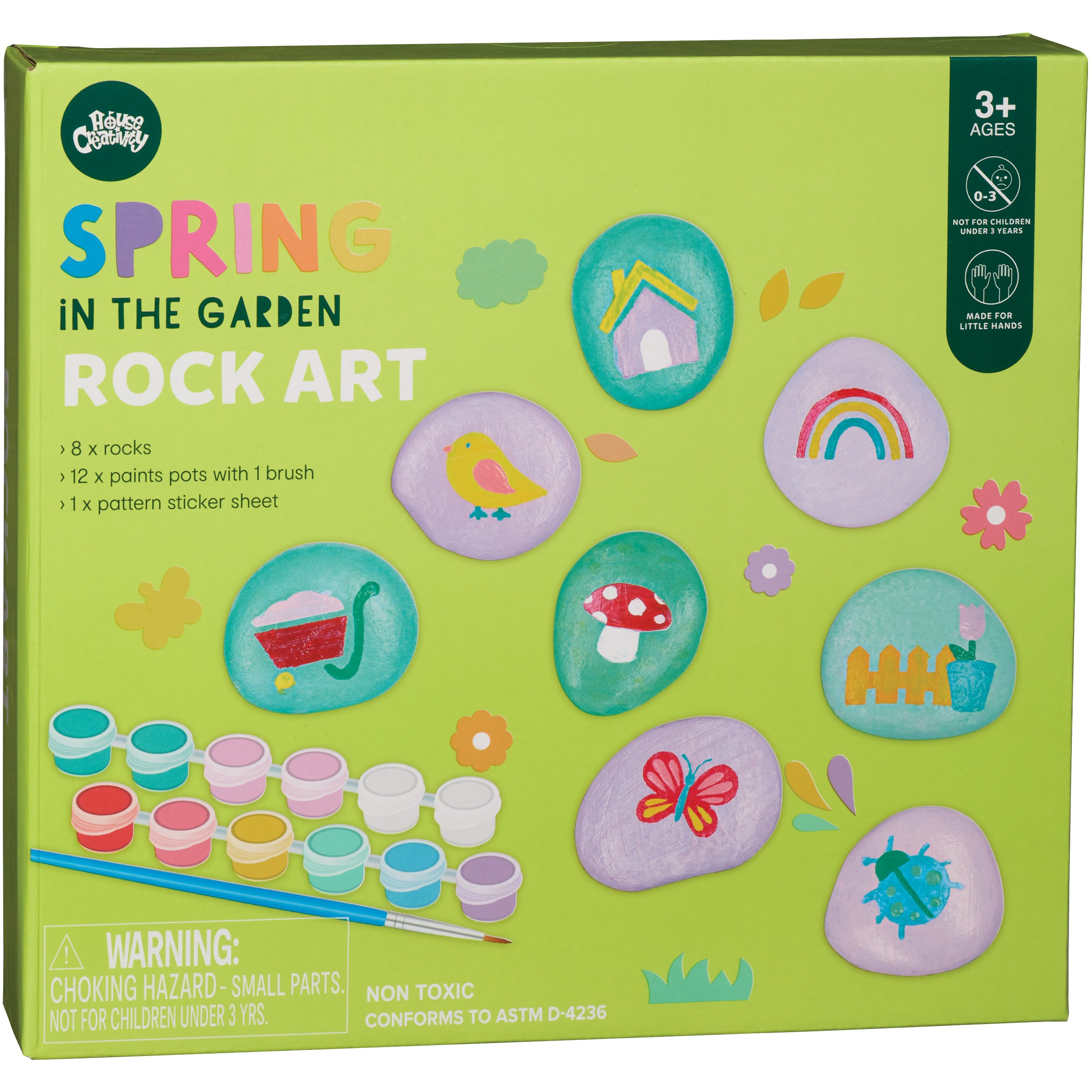 House Creativity Spring In The Garden Rock Art Kit - Shop Kits at H-E-B