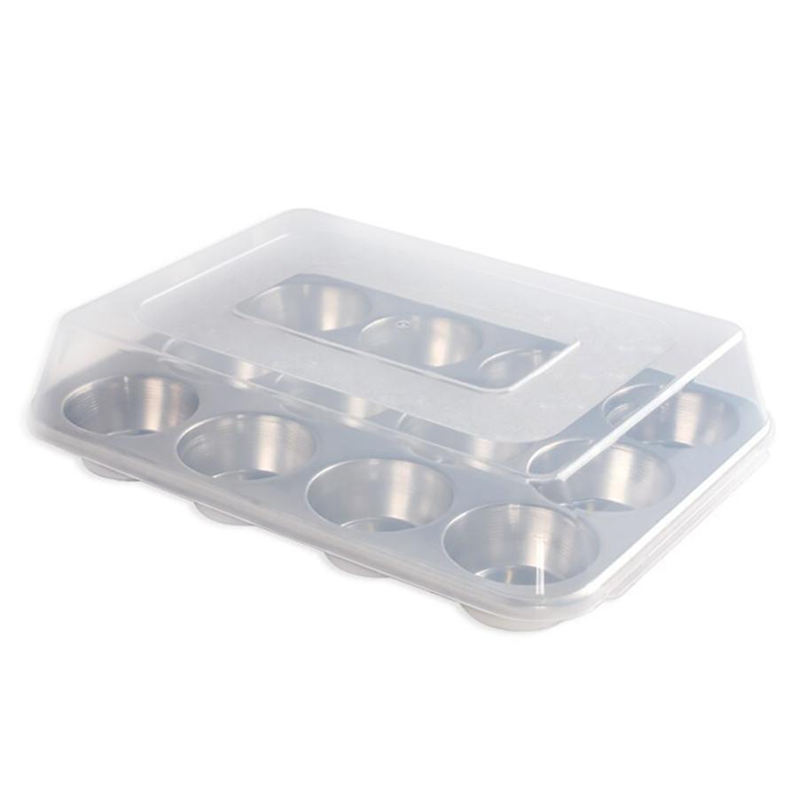 Nordic Ware Naturals 12-Cavity Muffin Pan with High-Domed Lid - Shop Pans &  Dishes at H-E-B
