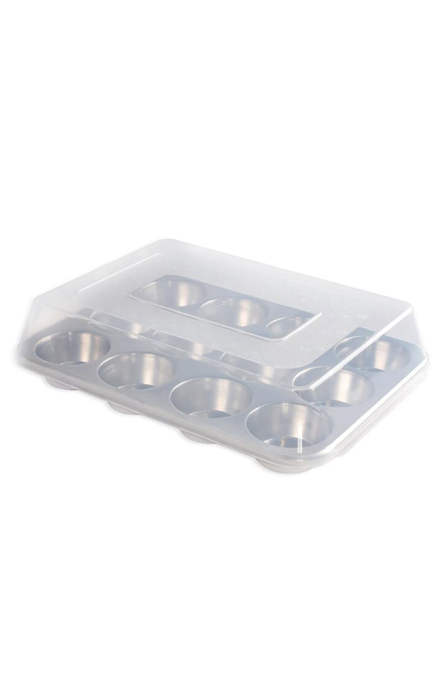 Nordic Ware Naturals 12-Cavity Muffin Pan & Storage Lid; image 4 of 5