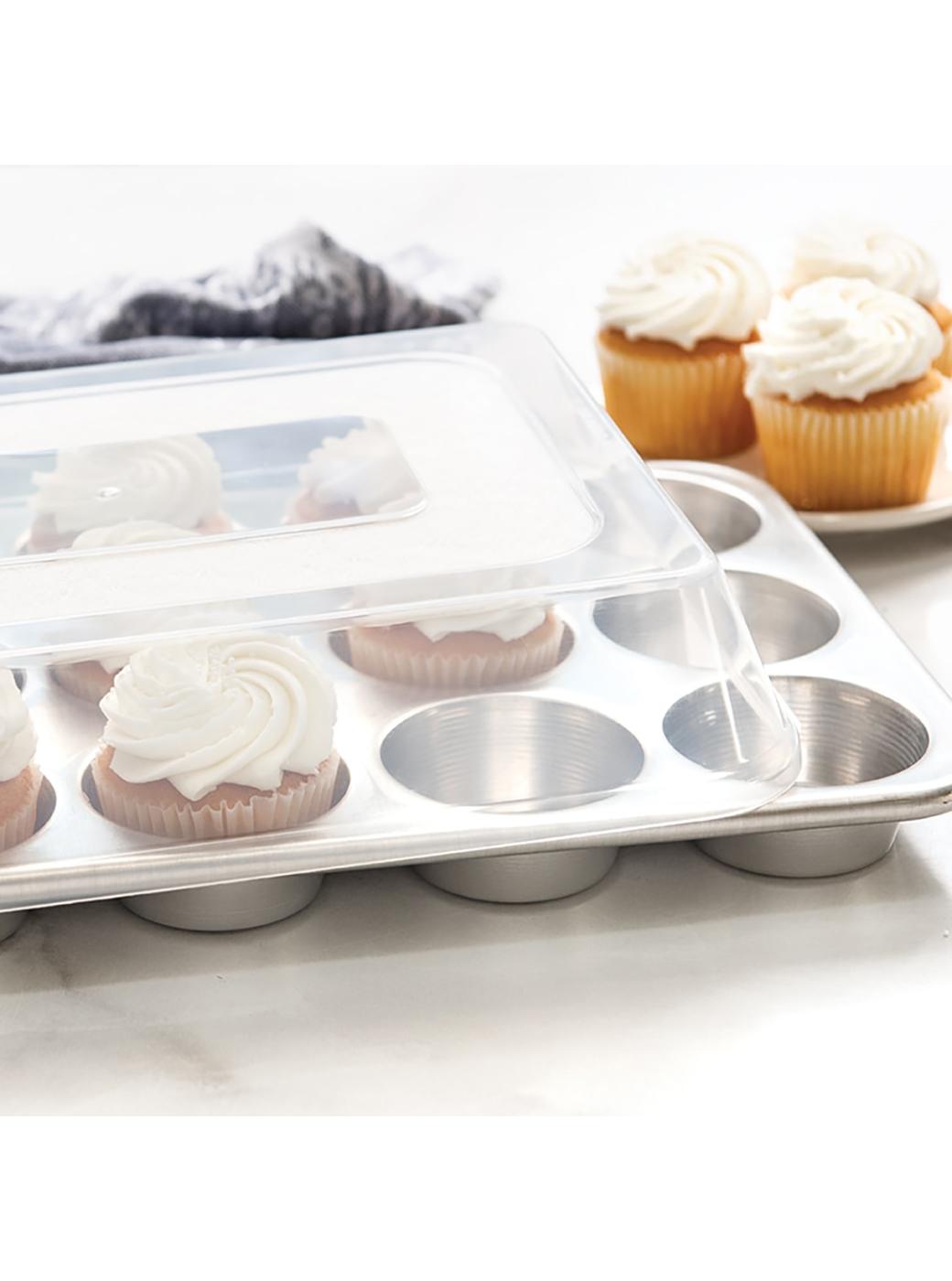 Nordic Ware Naturals 12-Cavity Muffin Pan & Storage Lid; image 5 of 5