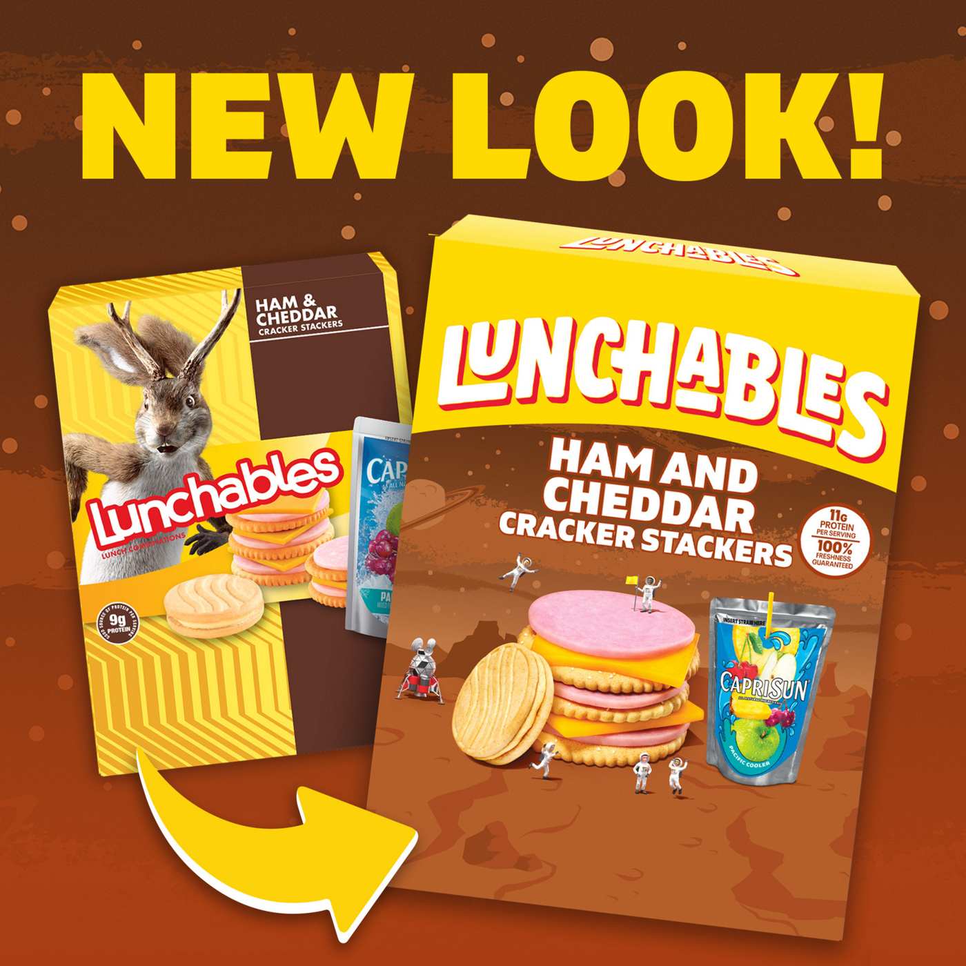 Lunchables Snack Kit Tray - Ham & Cheddar Cracker Stackers, Capri Sun & Cookies; image 7 of 7
