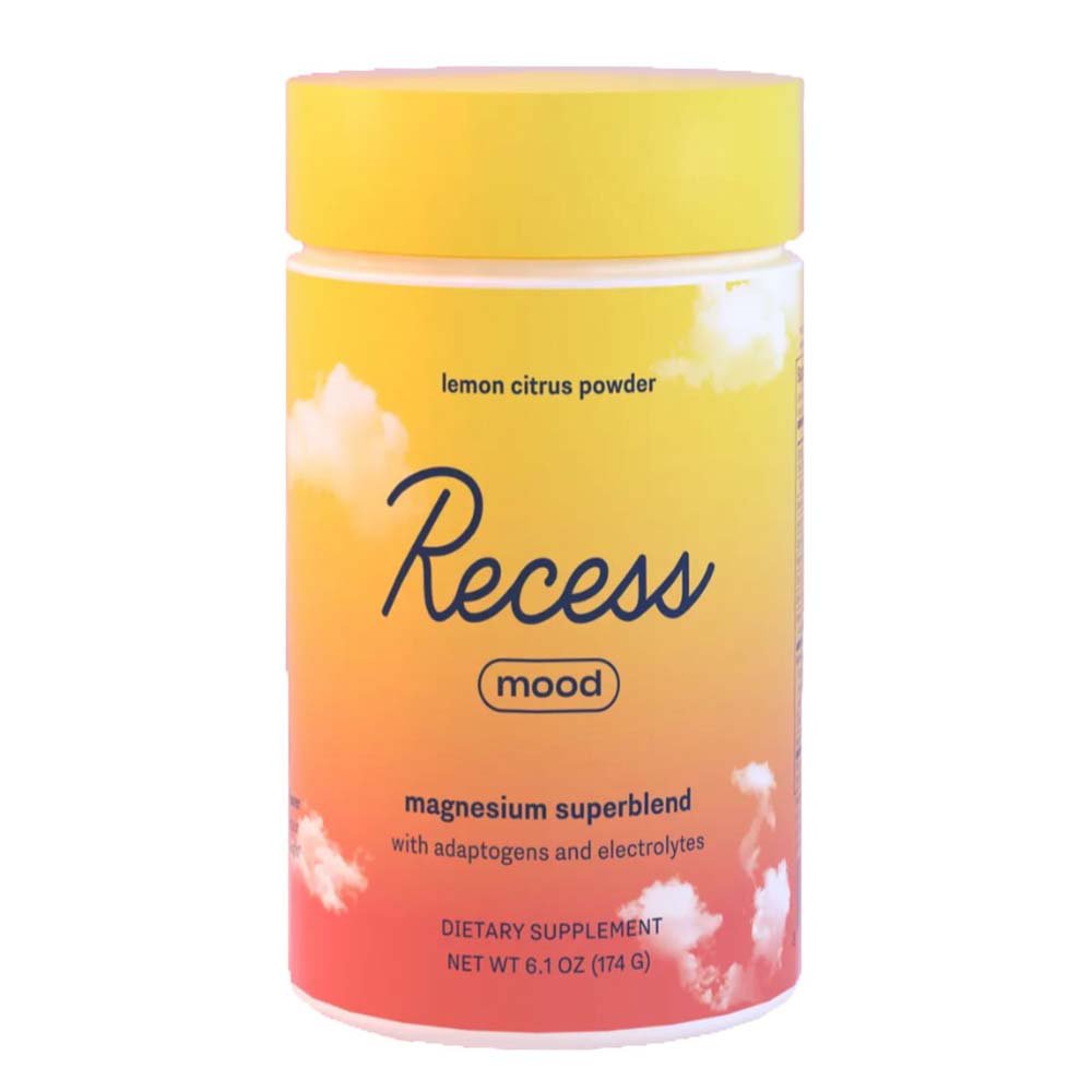 Recess Mood Powder Magnesium Superblend - Lemon Citrus, 6.2 oz
