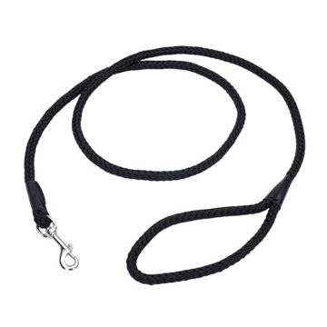 Coastal Pet Products Rope Dog Leash Black 5 Inch x 6 Ft