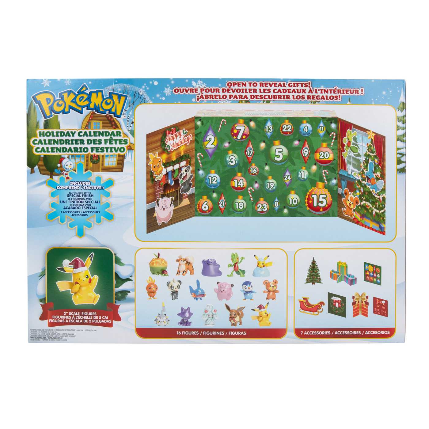 Jazwares Pokemon Holiday Advent Calendar Shop Playsets at HEB