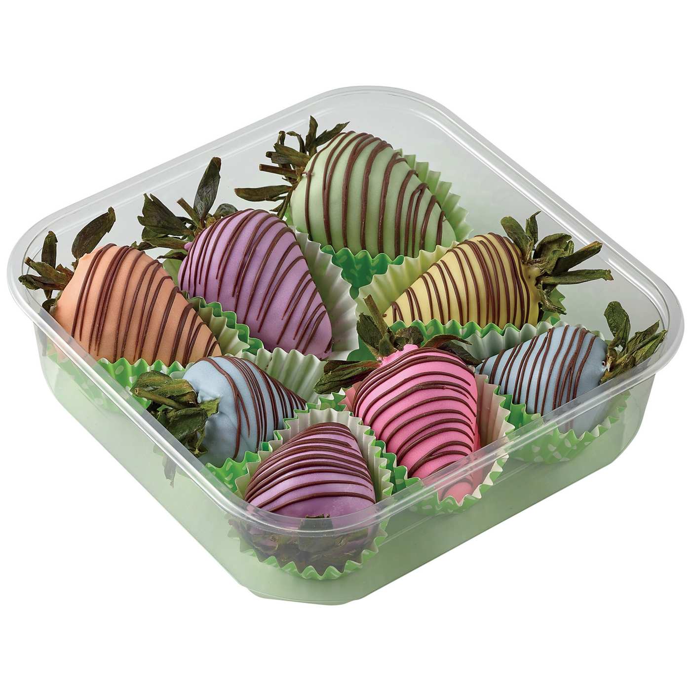 H-E-B Bakery Chocolate Dipped Strawberries - Springtime Colors; image 1 of 8