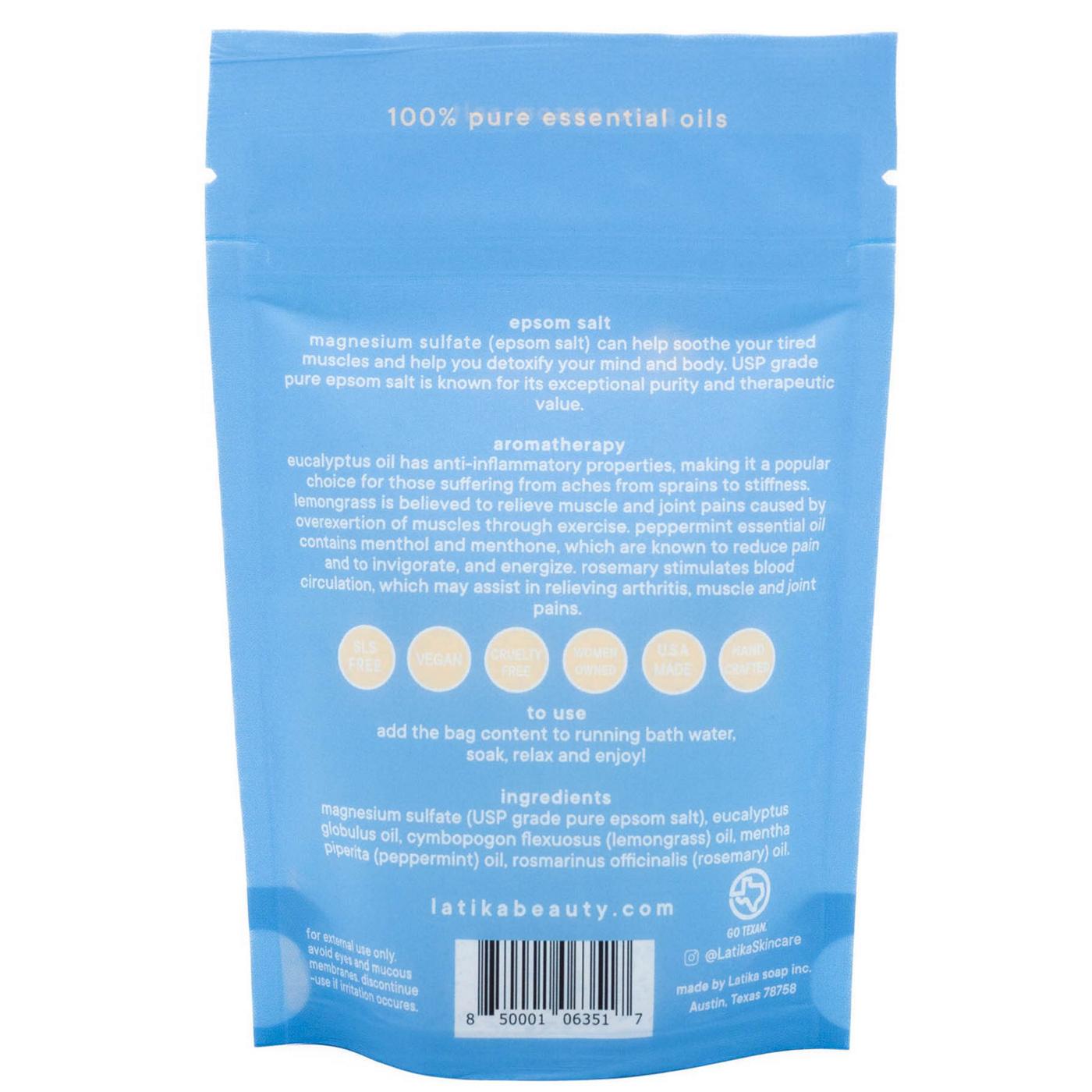 Latika Body Essentials Muscle Salt Bath Soak with Pure Essential Oils; image 2 of 2