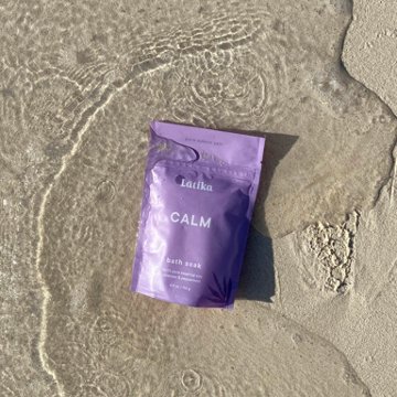 Latika Body Essentials Calm Salt Bath Soak Made With Pure Essential Oils, 4 oz