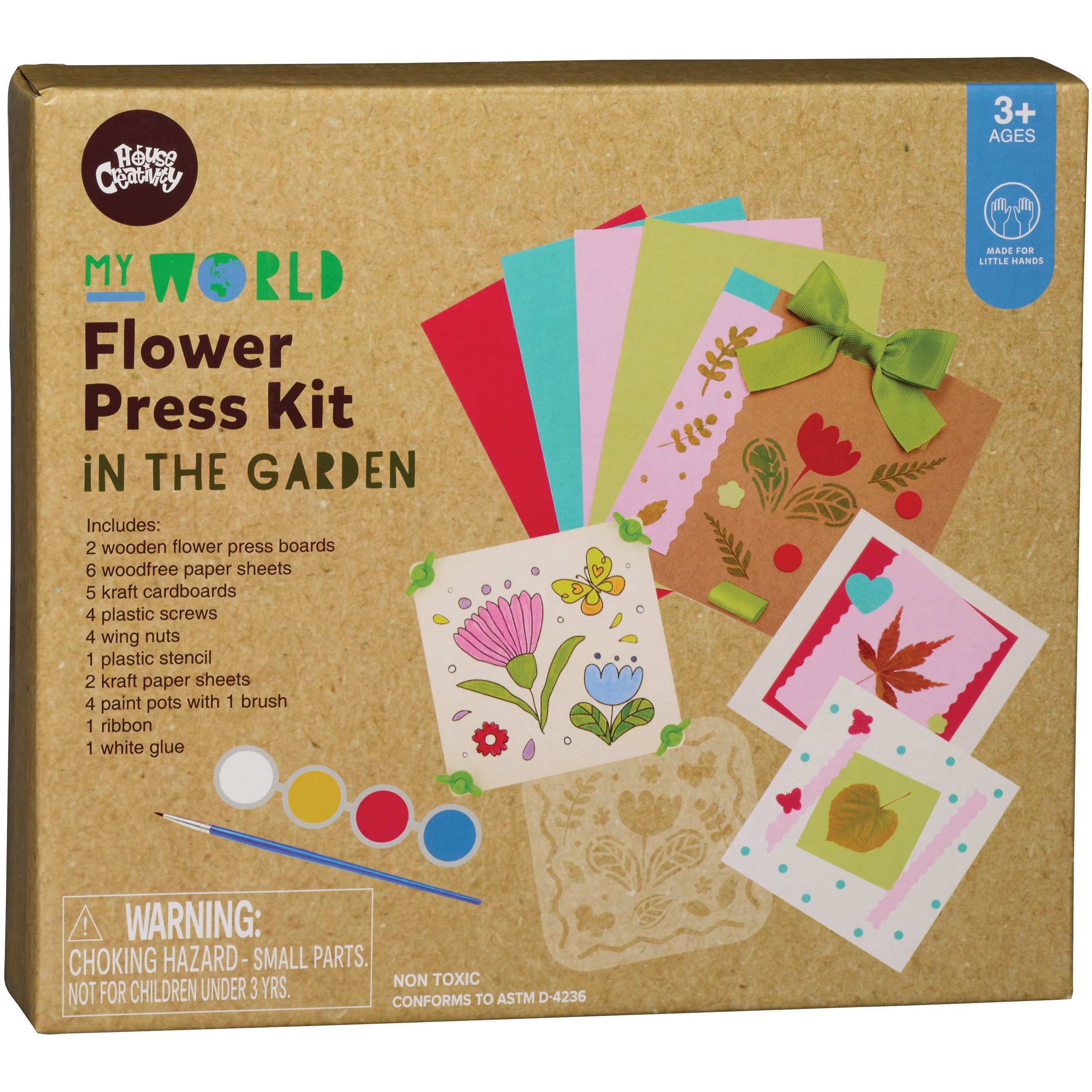 House Creativity My World In The Garden Flower Press Kit Shop Kits at