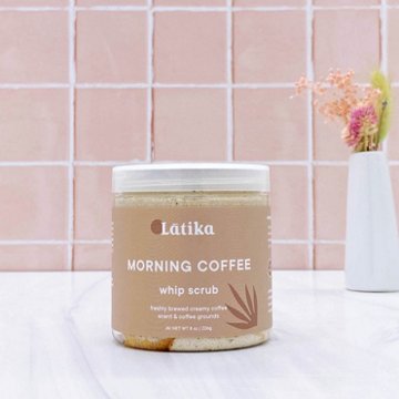 Latika Body Essentials Whip Scrub Morning Coffee, 8 oz