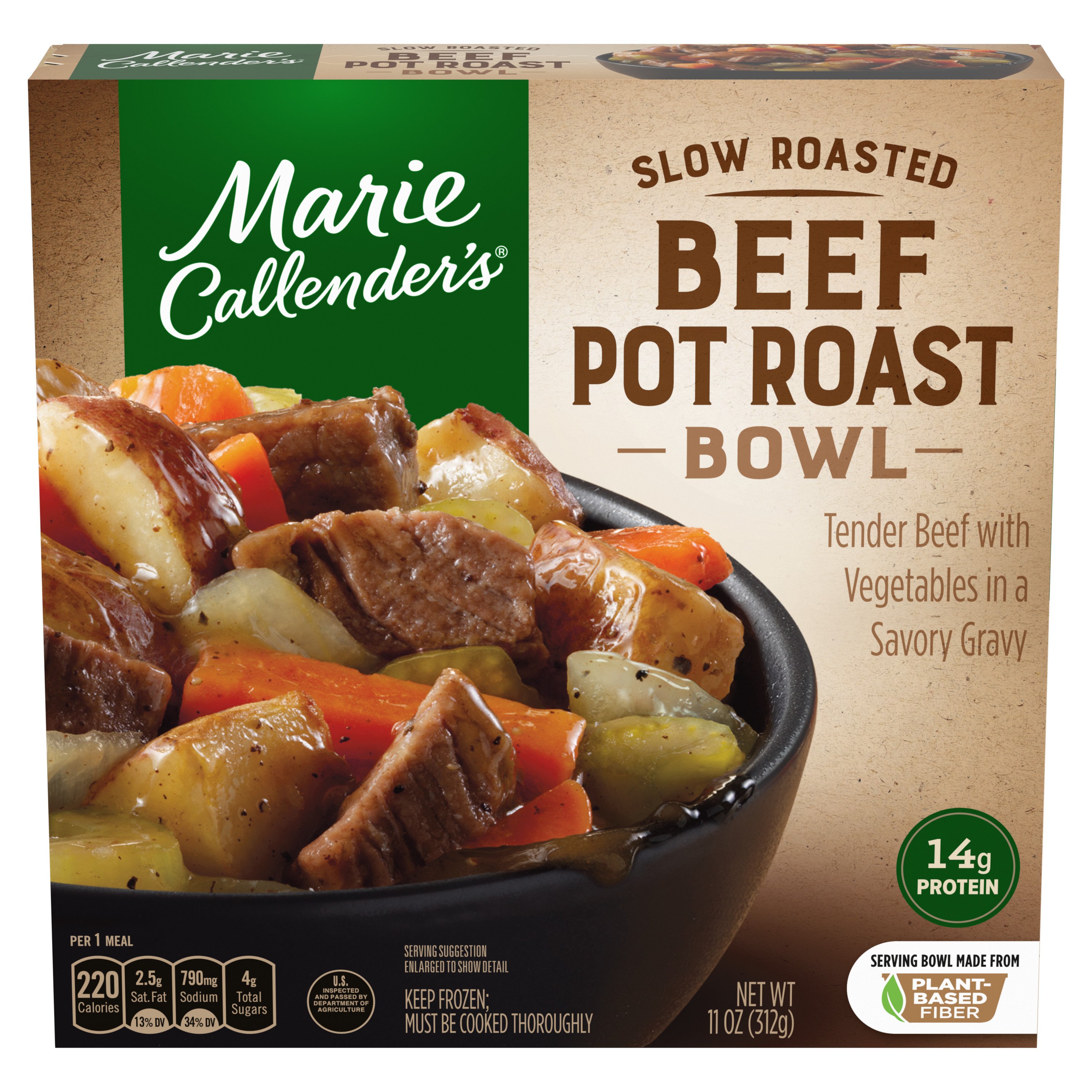 Marie Callender's Slow Roasted Beef Pot Roast Bowl Frozen Meal - Shop ...