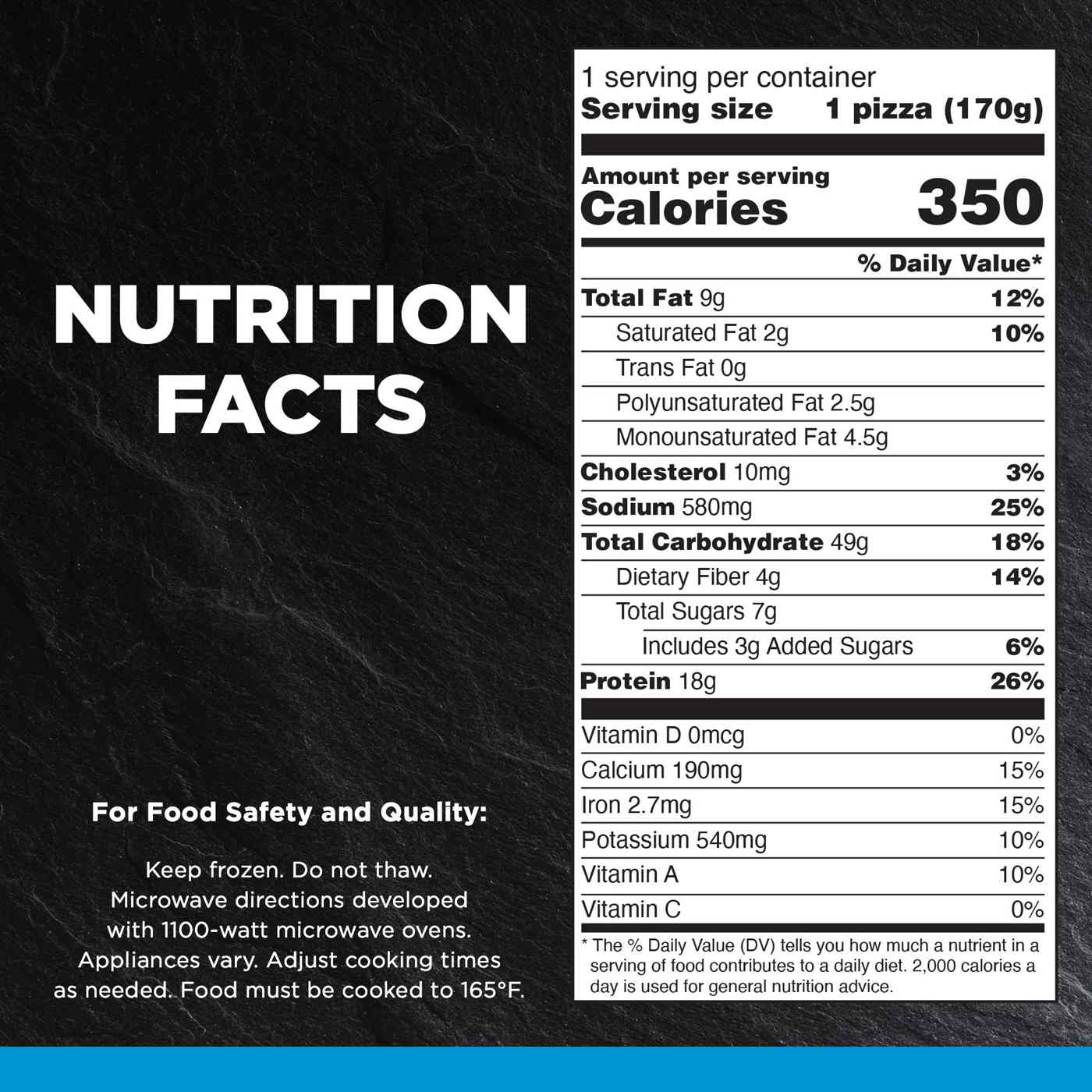 Healthy Choice 18g Protein Cauliflower Frozen Flatbread Pizza Turkey