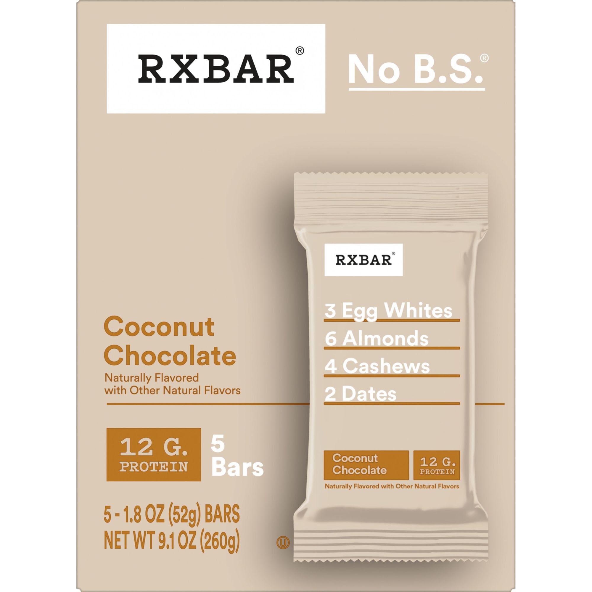 Rxbar 12g Protein Bars Coconut Chocolate Shop Granola And Snack Bars