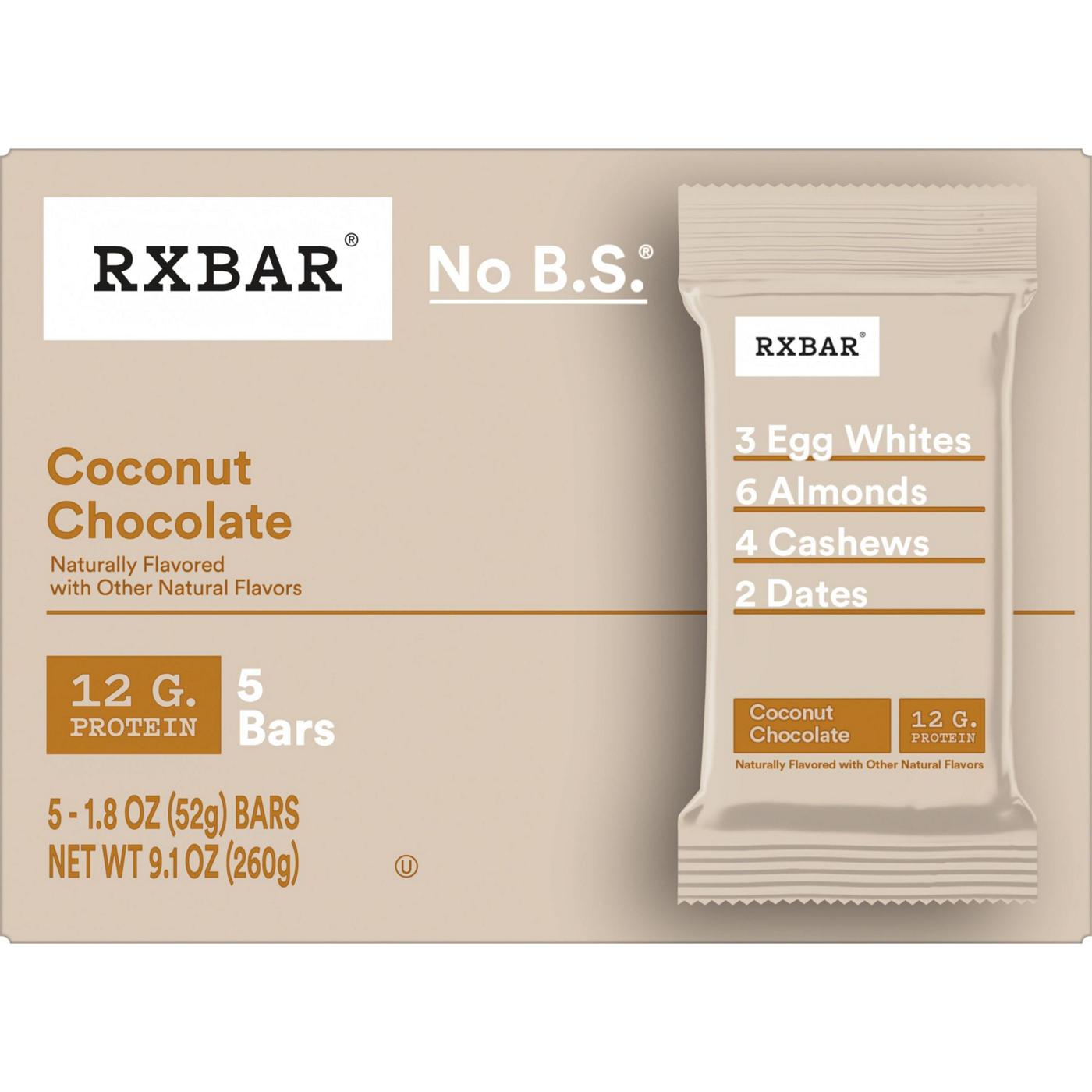 RXBAR Coconut Chocolate Protein Bars, 9.1 oz; image 3 of 3