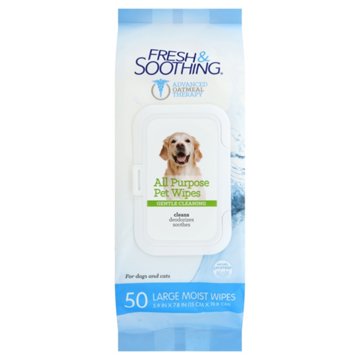 Fresh & Soothing All Purpose Pet Wipes, 50 ct