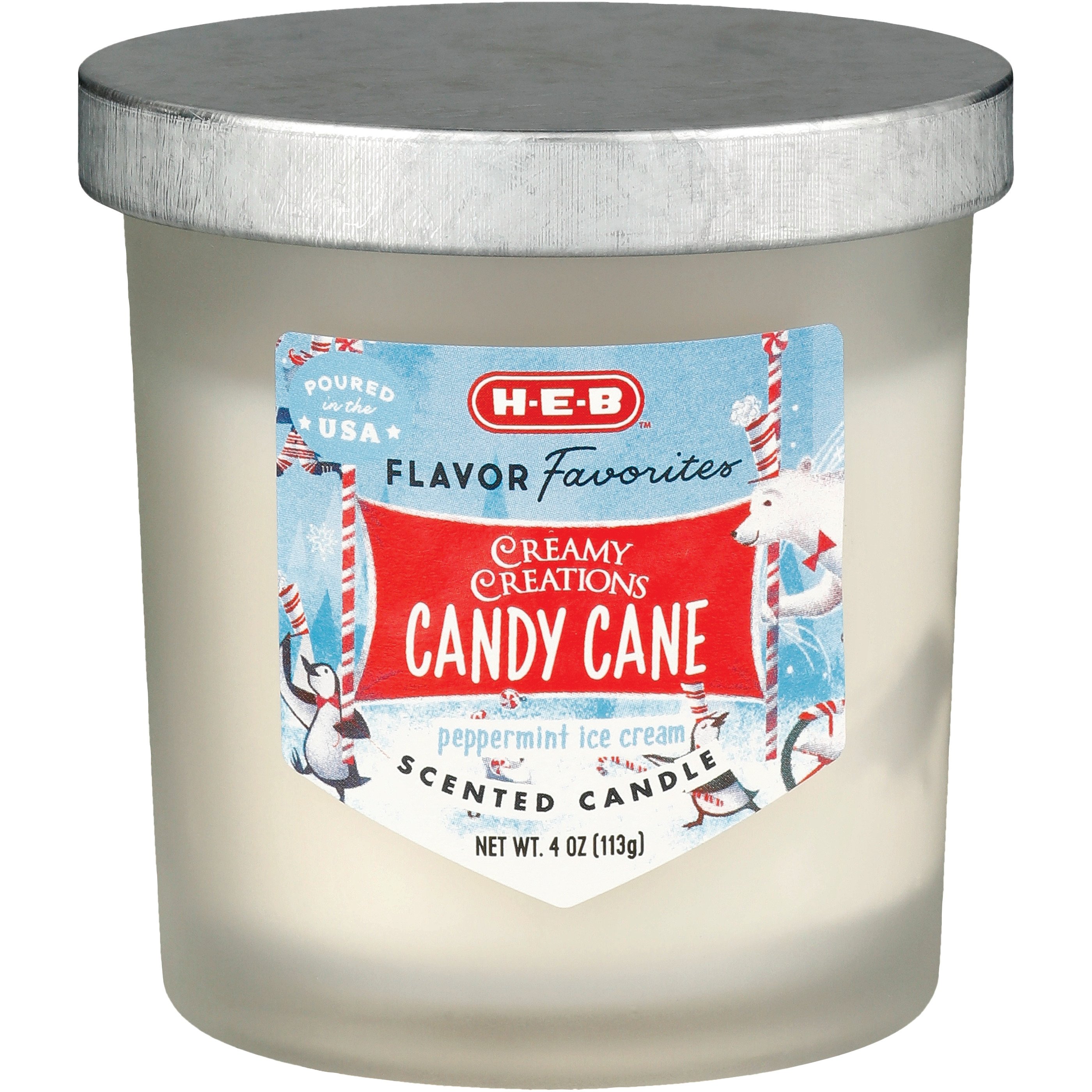 HEB Flavor Favorites Creamy Creations Candy Cane Peppermint Ice Cream