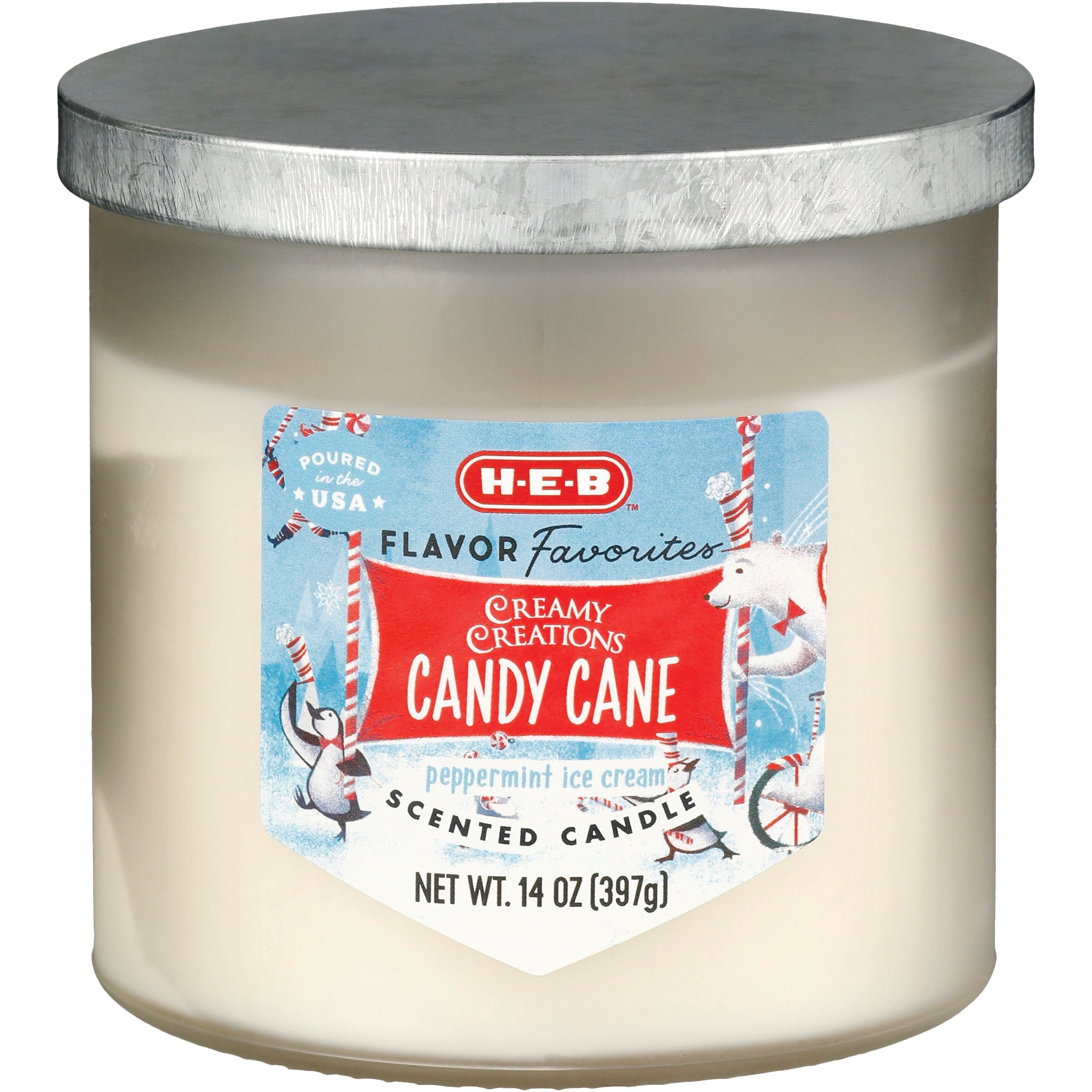 HEB Flavor Favorites Creamy Creations Candy Cane Peppermint Ice Cream