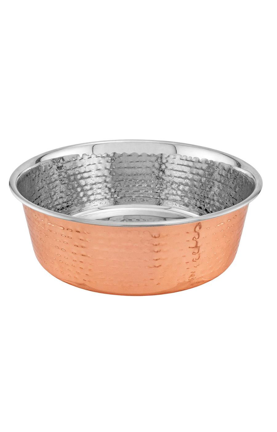 Ruffin' It 2 Quarts Copper Non-Skid Stainless Steel Pet Bowl; image 1 of 2