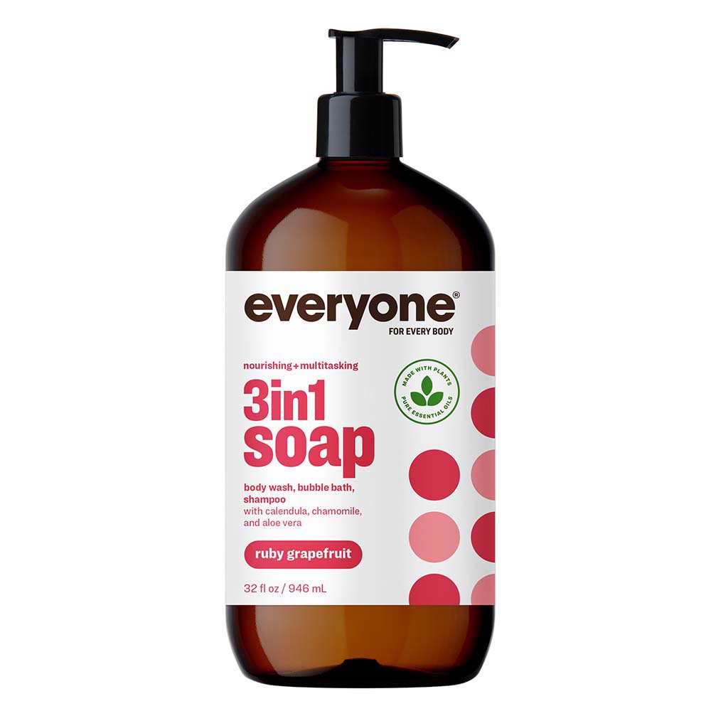 Everyone 3in1 Body Wash Shampoo & Bubble Bath Ruby Grapefruit Shop