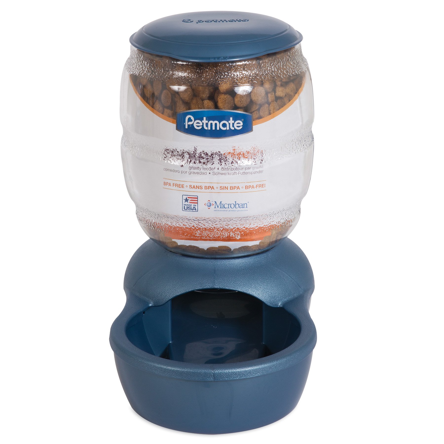 Petmate Replendish 2 Pound Blue Feeder - Shop Bowls & Automatic Feeders ...