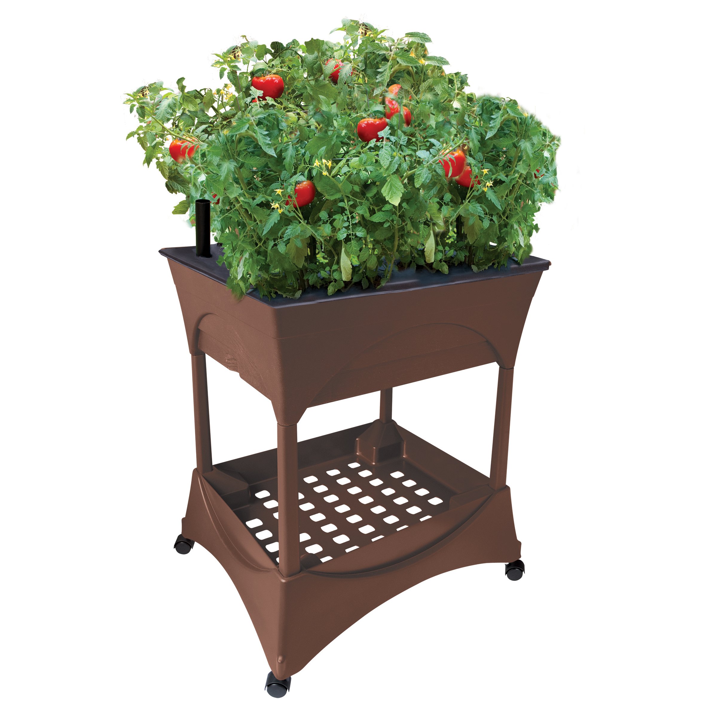 Easy Pickers Brown Raised Grow Box with Stand - Shop Pots \u0026 planters at  H-E-B, image size:2392x2392