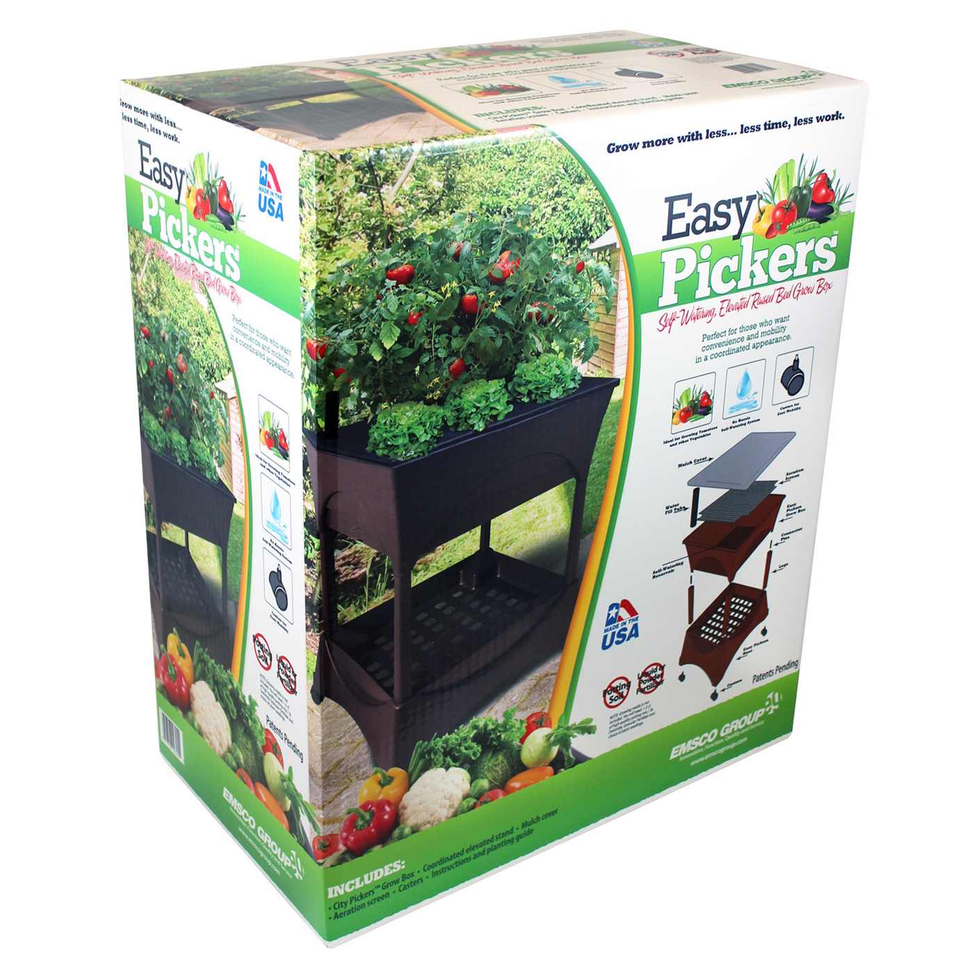Easy Pickers Brown Raised Grow Box with Stand; image 3 of 6