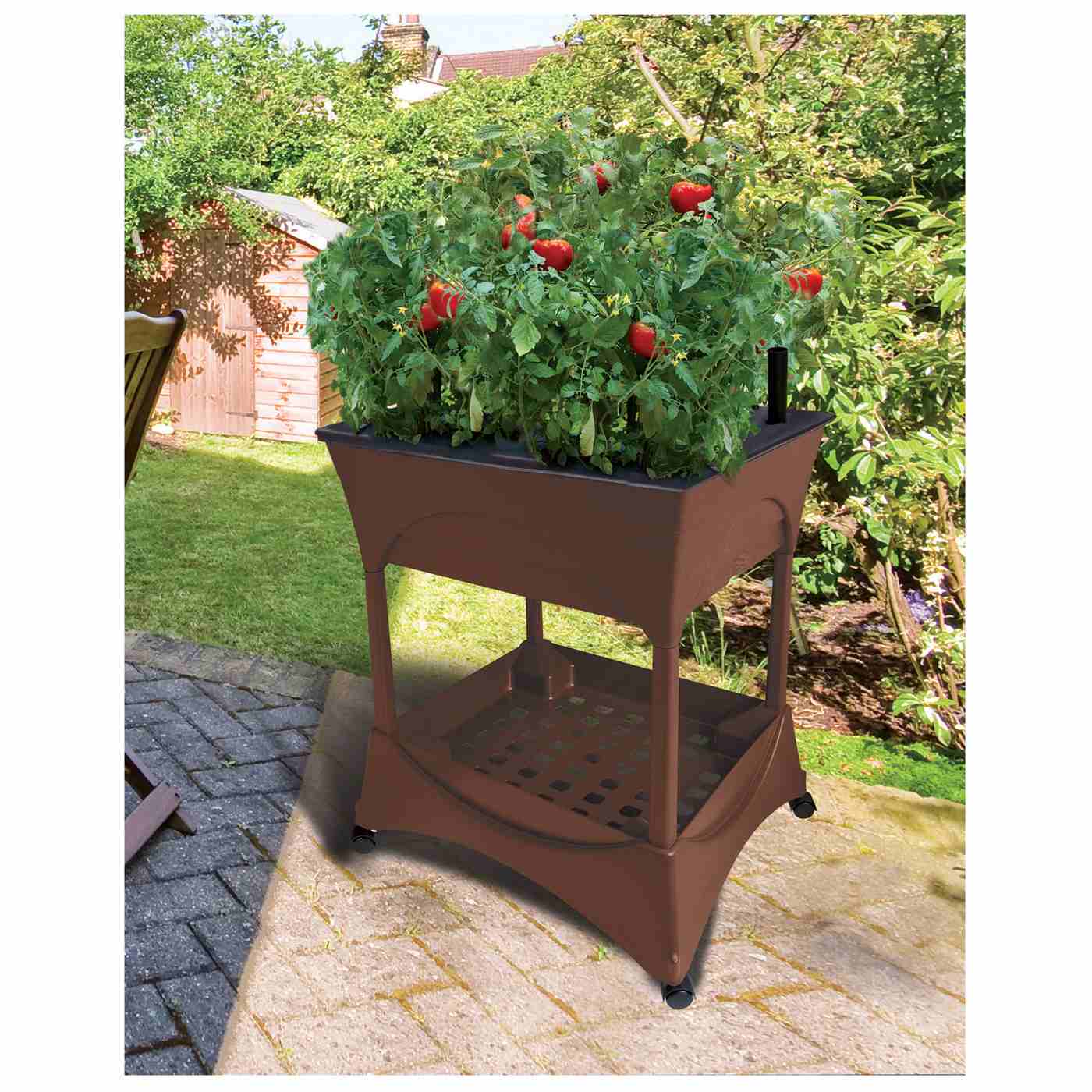 Easy Pickers Brown Raised Grow Box with Stand Shop Pots & Planters at