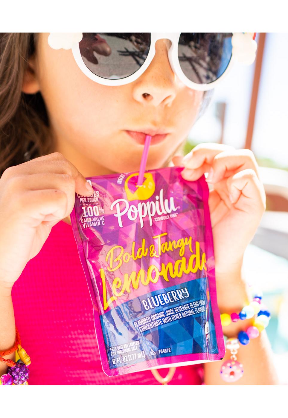 Poppilu Organic Blueberry Lemonade Juice 6 oz Pouches; image 2 of 3