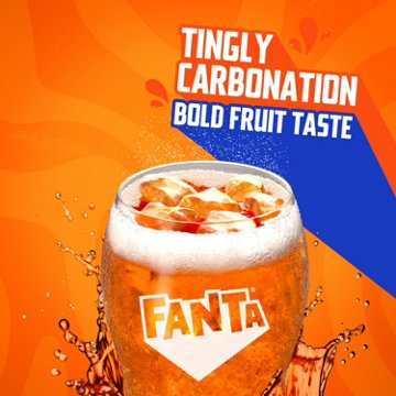 Fanta Orange Soda Soft Drink Fridge Pack 10 pk Mini Cans