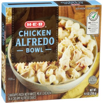 H-E-B Chicken Alfredo Bowl Frozen Meal, 9.1 oz