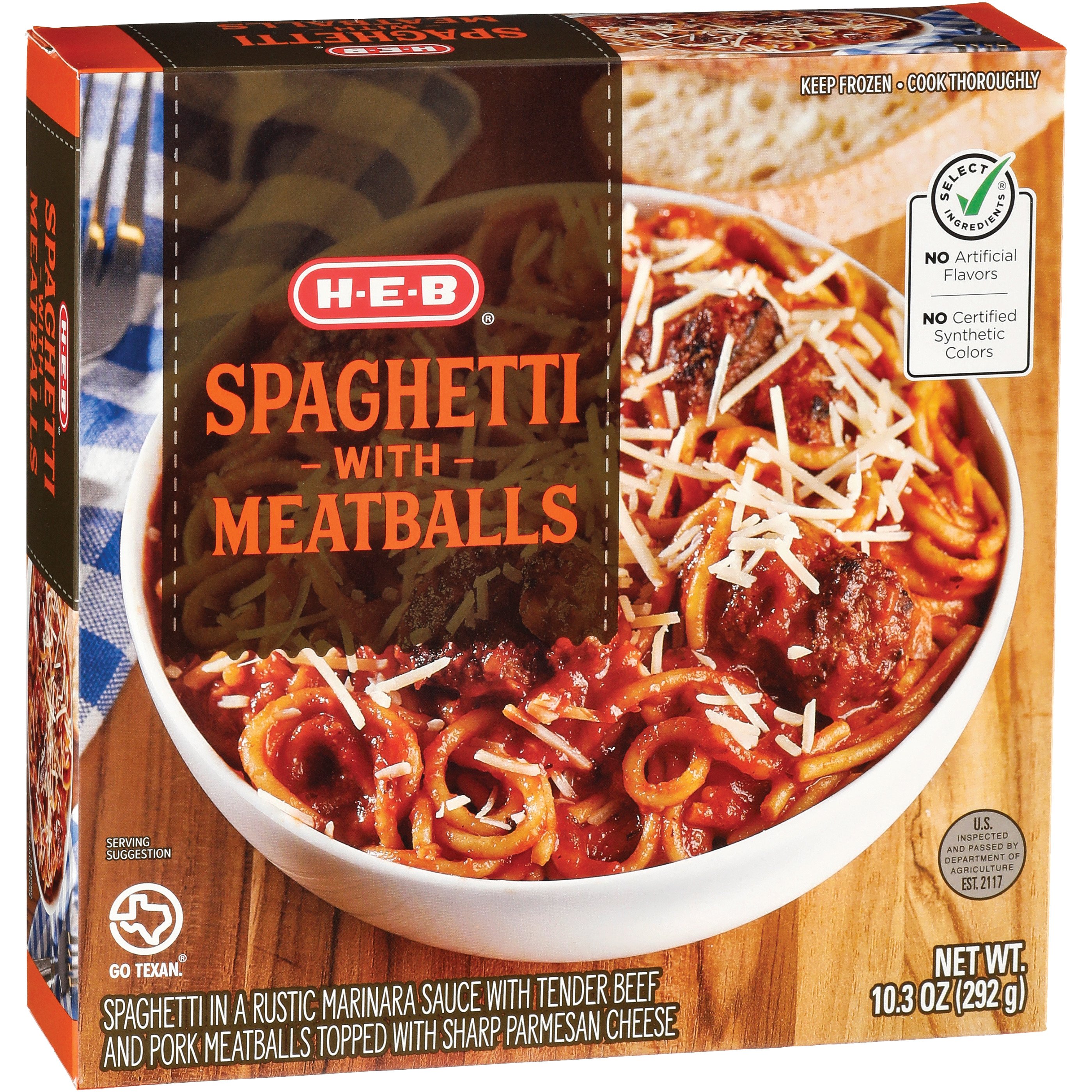 H-E-B Spaghetti & Meatballs Bowl - Shop Meals & Sides At H-E-B