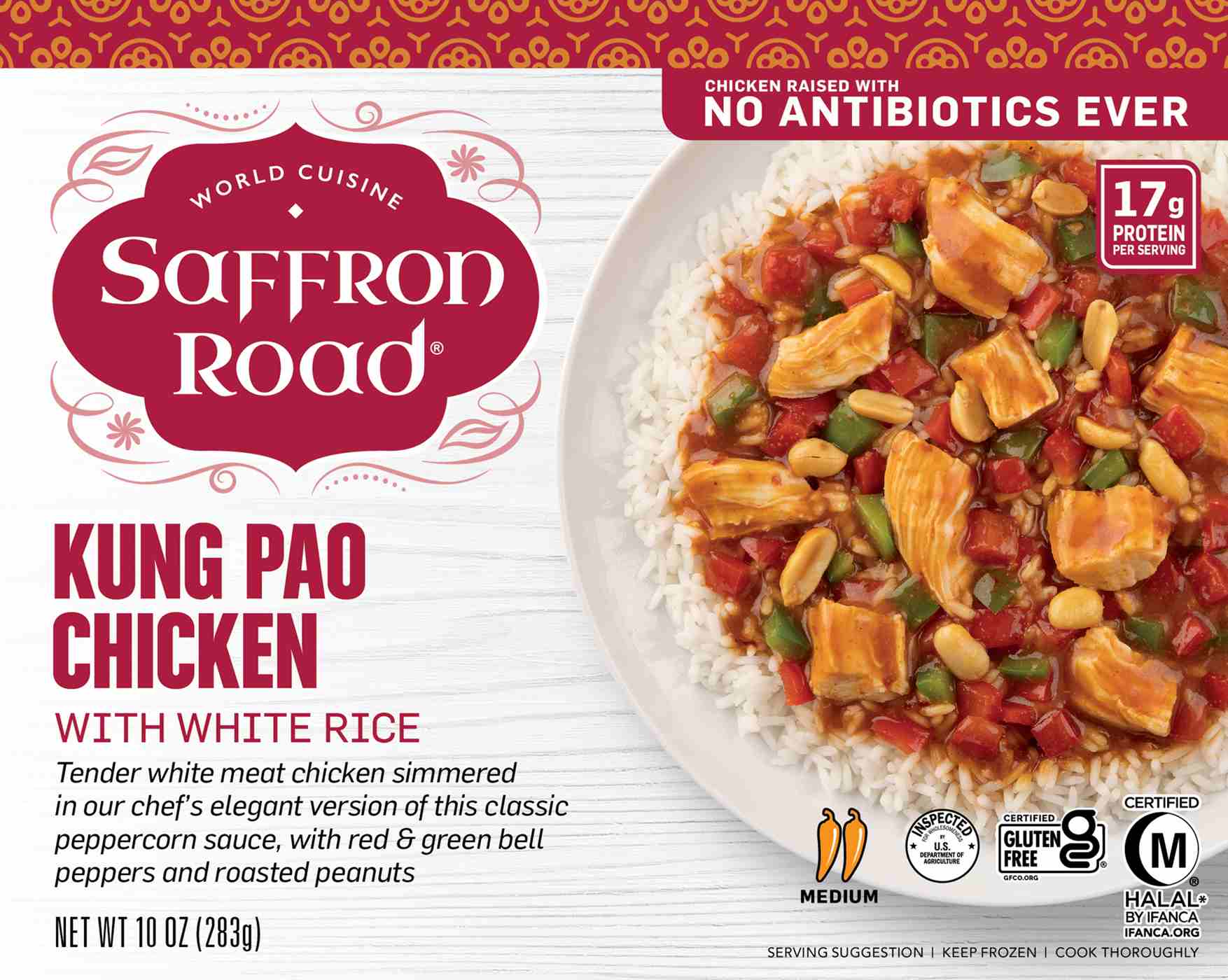 Saffron Road Kung Pao Chicken Frozen Meal; image 1 of 2