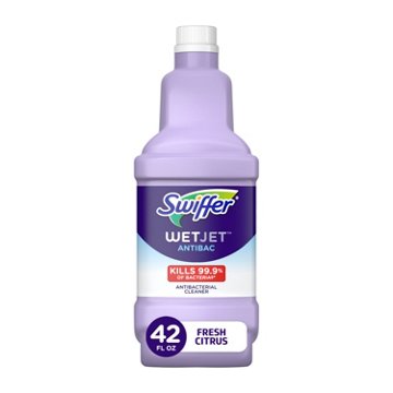 Swiffer WetJet Antibacterial Fresh Citrus Floor Cleaner, 42.2 oz