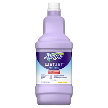 Swiffer WetJet Antibacterial Fresh Citrus Floor Cleaner, 42.2 oz