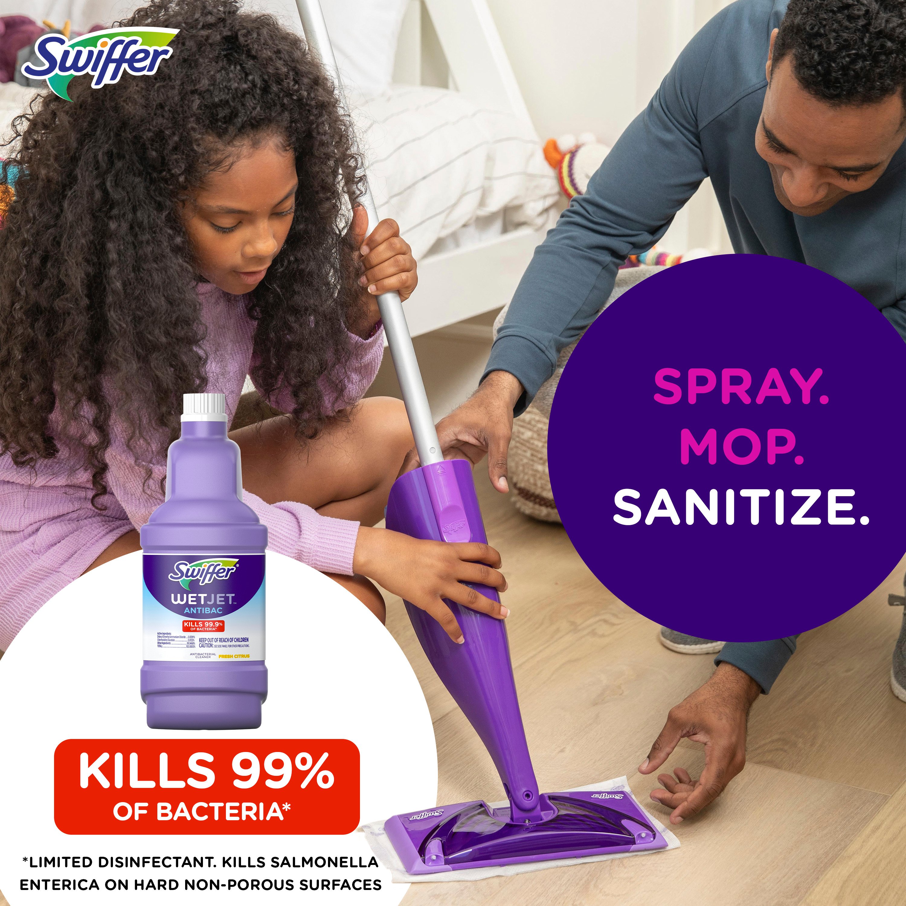 Swiffer WetJet Antibacterial Fresh Citrus Floor Cleaner - Shop