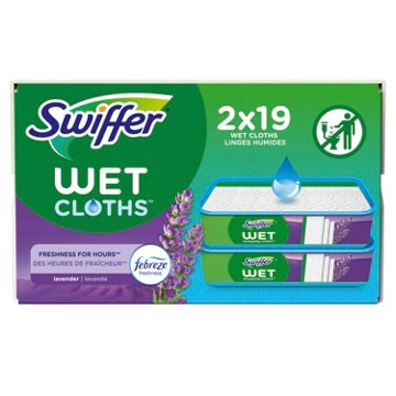 Swiffer Lavender Febreze Wet Mopping Cloth Refills, 38 ct